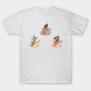 Autumn Cottagecore Tea cups pack T-Shirt